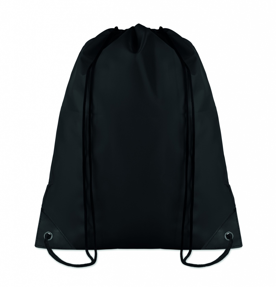 Logo trade promotional gifts image of: 190T Polyester drawstring bag