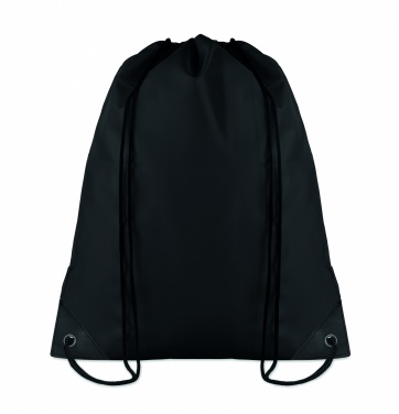 Logo trade promotional items image of: 190T Polyester drawstring bag