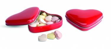 Logotrade promotional gifts photo of: Heart tin box with candies