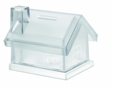 Logotrade business gift image of: Plastic house coin bank