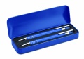 Ball pen set in metal box, Blue