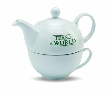 Logo trade promotional gift photo of: Teapot and cup set 400 ml