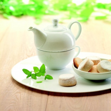 Logo trade promotional merchandise photo of: Teapot and cup set 400 ml