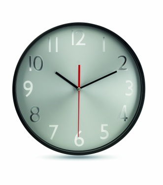 Logo trade promotional products picture of: Wall clock w silver background