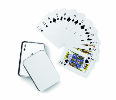 Logotrade business gift image of: Playing cards in tin box