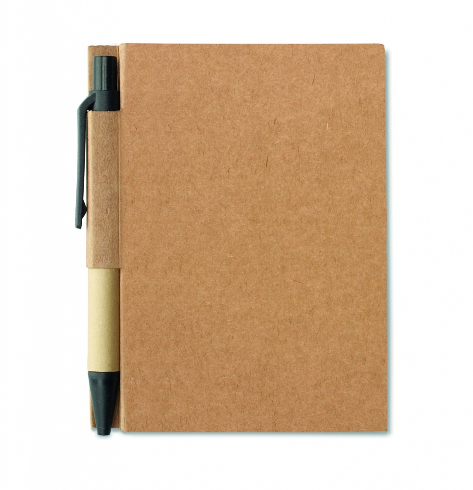 Logotrade promotional product image of: Recycled notebook with pen