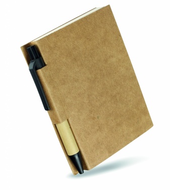 Logo trade promotional giveaway photo of: Recycled notebook with pen