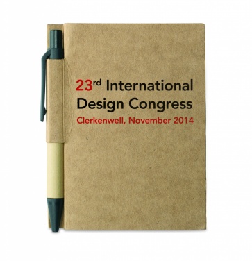 Logotrade promotional gift picture of: Recycled notebook with pen