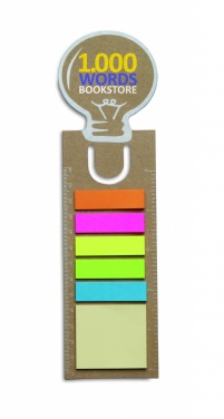 Logo trade promotional merchandise picture of: Bookmark with sticky memo pad