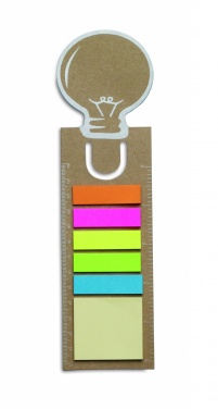 Logo trade promotional merchandise picture of: Bookmark with sticky memo pad