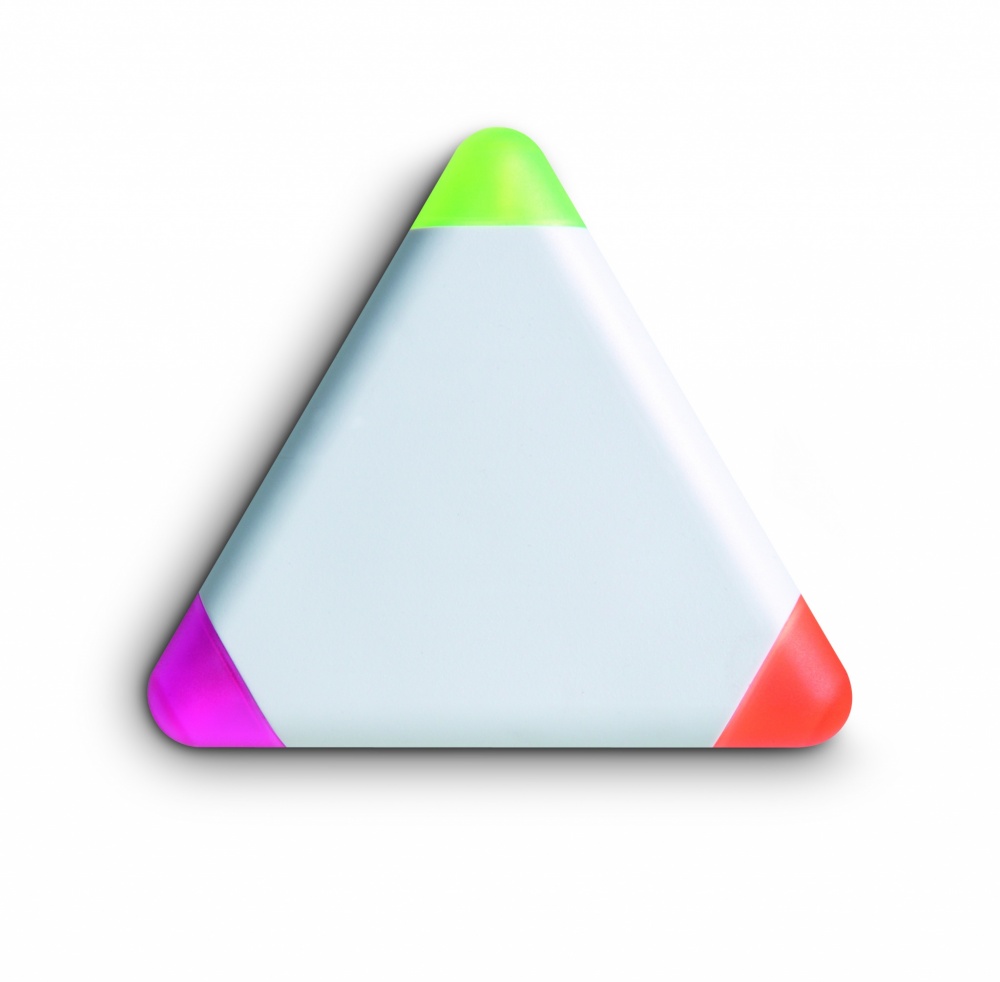 Logo trade promotional giveaways picture of: Triangular highlighter