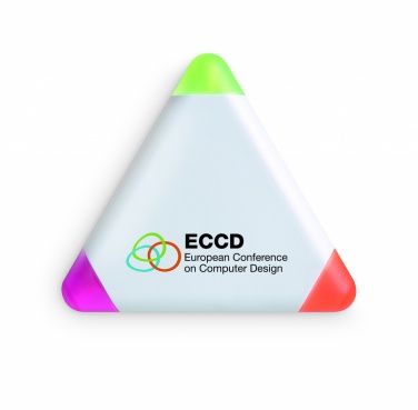 Logo trade promotional merchandise picture of: Triangular highlighter