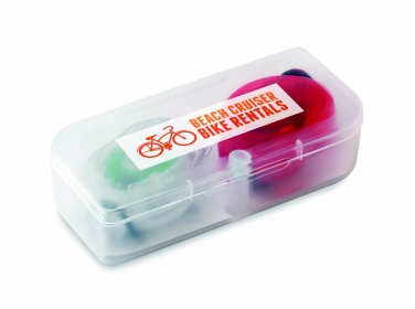 Logo trade business gifts image of: 2 bicycle lights in PP box