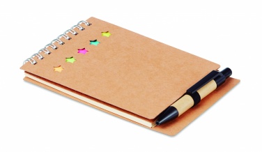 Logo trade corporate gifts image of: Notepad with pen and memo pad