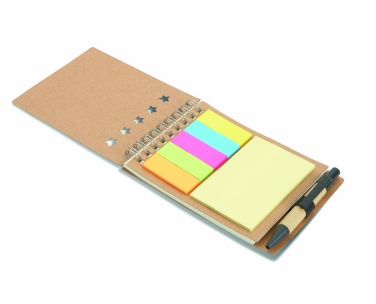 Logo trade promotional gifts picture of: Notepad with pen and memo pad