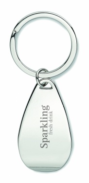 Logotrade promotional product picture of: Bottle opener key ring Tornio