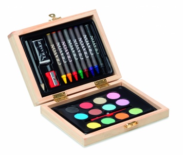 Logo trade promotional products picture of: Painting set in wooden box