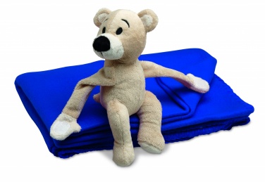 Logotrade promotional gift image of: Fleece blanket with bear