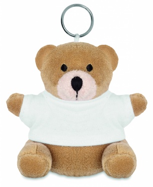 Logotrade promotional merchandise photo of: Teddy bear key ring FINLAND