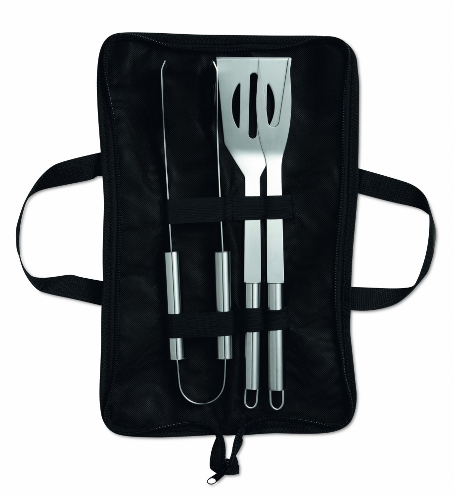 Logo trade promotional giveaways picture of: 3 Barbecue tools in pouch