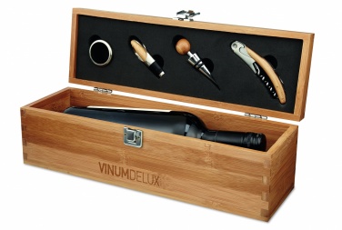 Logotrade corporate gifts photo of: Wine set in bamboo box