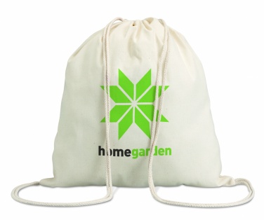 Logo trade promotional items picture of: 100gr/m² cotton drawstring bag