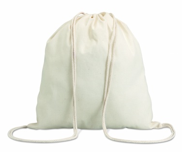 Logo trade corporate gifts image of: 100gr/m² cotton drawstring bag