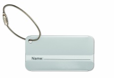 Aluminium luggage tag