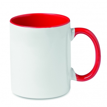 Logo trade promotional giveaways picture of: Coloured sublimation mug