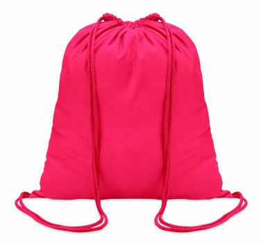 Logo trade promotional item photo of: 100gr/m² cotton drawstring bag