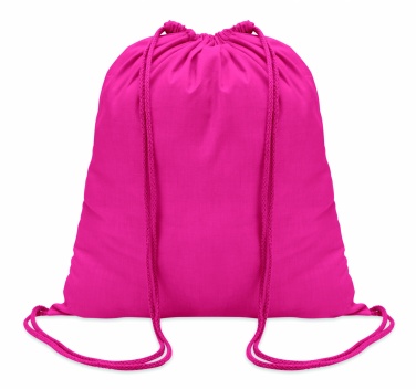 Logo trade business gifts image of: 100gr/m² cotton drawstring bag