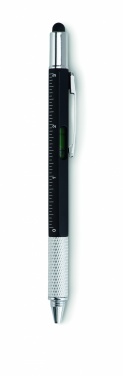 Logotrade promotional item image of: Spirit level pen with ruler