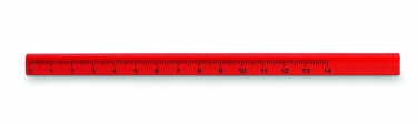 Logo trade promotional giveaways picture of: Carpenters pencil with ruler