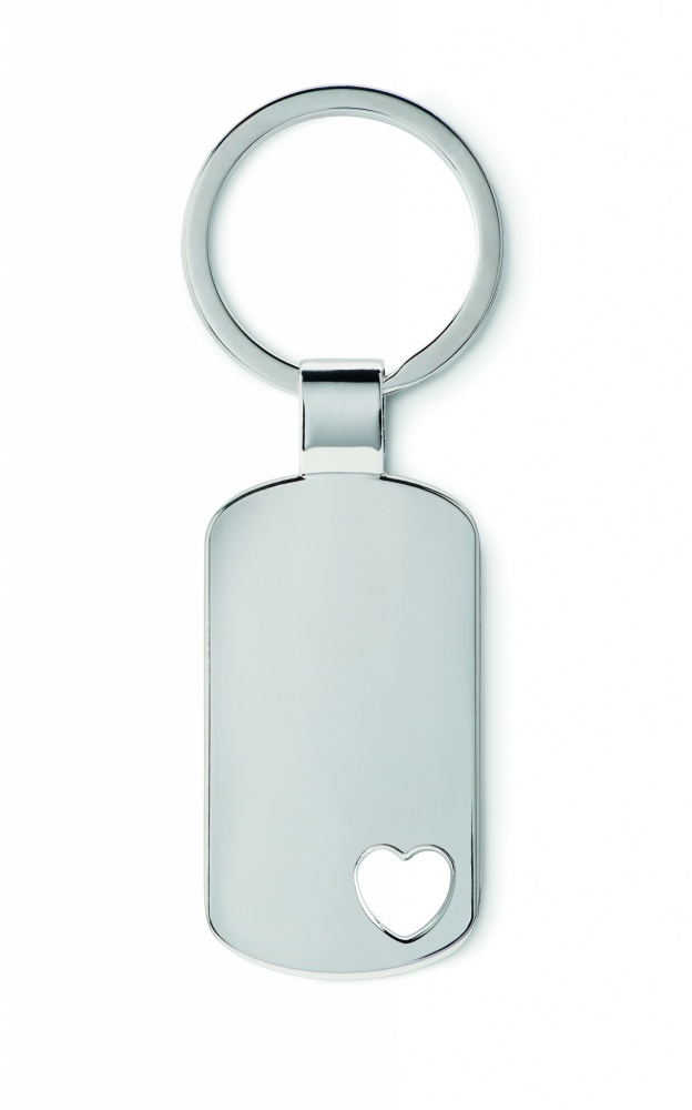 Logo trade promotional items picture of: Key ring with heart detail Jūrmala