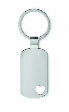 Logotrade business gift image of: Key ring with heart detail Jūrmala