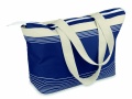 Beach bag combi 600D/canvas, Blue