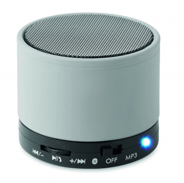 Logo trade promotional giveaway photo of: Round wireless speaker