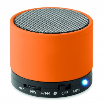 Logo trade advertising products image of: Round wireless speaker