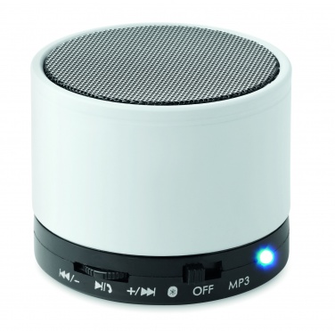 Logo trade promotional gifts picture of: Round wireless speaker