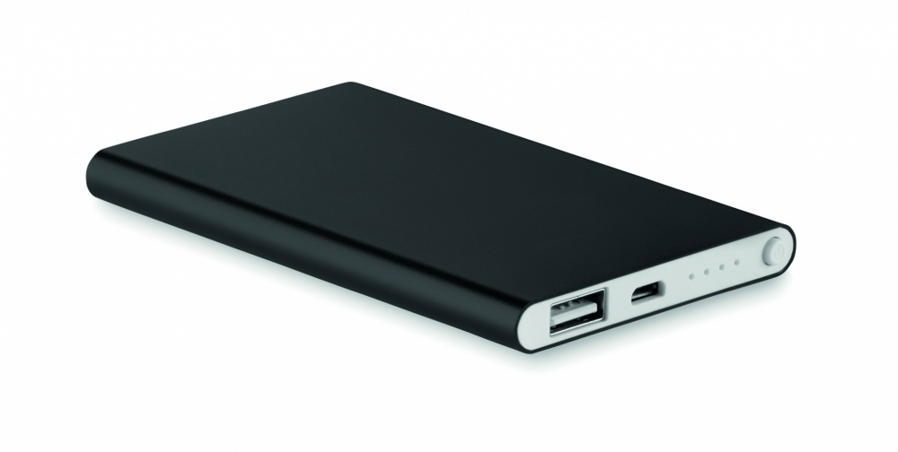 Logo trade promotional products picture of: Flat power bank 4000 mAh