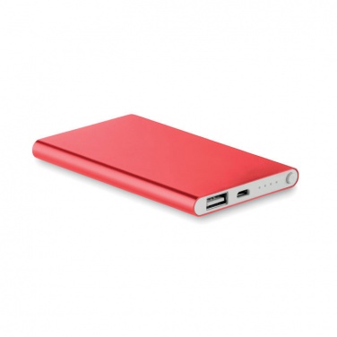 Logotrade corporate gifts photo of: Flat power bank 4000 mAh