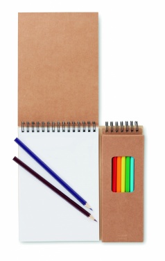 Logotrade promotional giveaway picture of: Colouring set with notepad