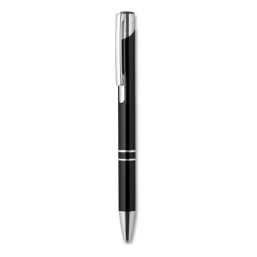 Logo trade business gift photo of: Push button aluminium pen BERN