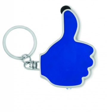 Logo trade advertising product photo of: Thumbs up led light w/key ring Valmiera