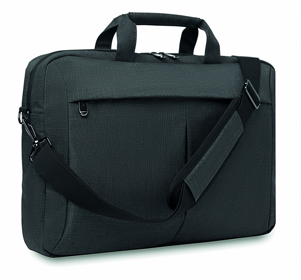 Logo trade promotional giveaway photo of: Laptopbag in 360D polyester