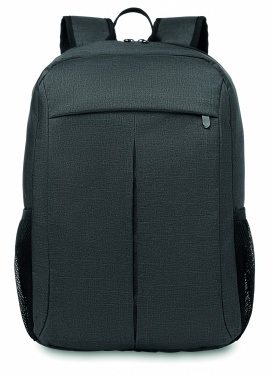 Logo trade promotional giveaways image of: Backpack in 360d polyester