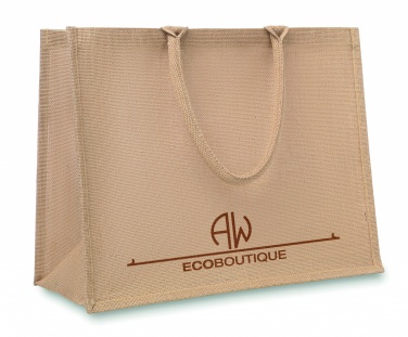 Logo trade promotional merchandise image of: Jute shopping bag