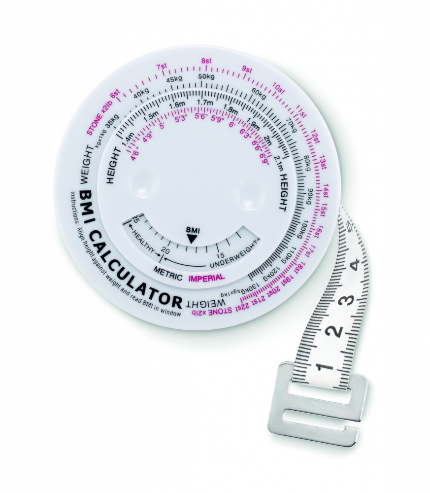 Logo trade promotional merchandise picture of: BMI measuring tape