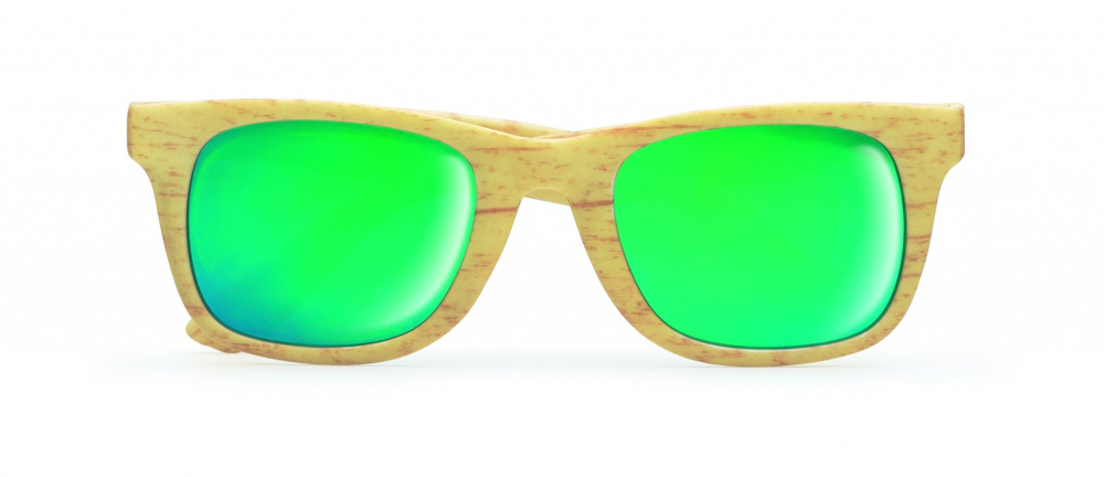 Logo trade advertising products image of: Wooden look sunglasses MAARDU