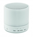 Round wireless speaker LED, White